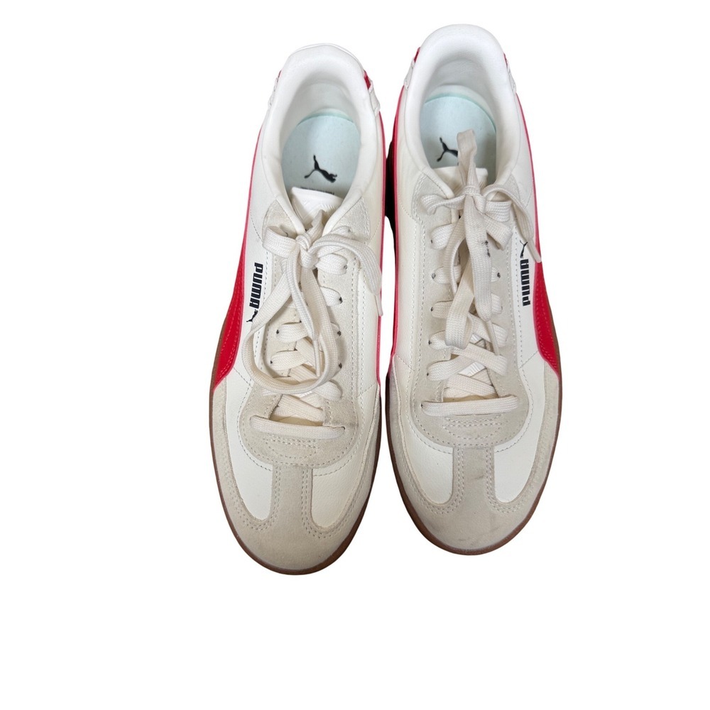 Puma Super Liga OG Retro Mens Sneakers Off White Red Gum Sole Size 10